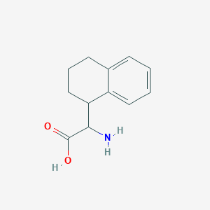 molecular formula C12H15NO2 B1603618 2-Amino-2-(1,2,3,4-tetrahydronaphthalen-1-yl)acetic acid CAS No. 26368-32-1
