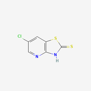 molecular formula C6H3ClN2S2 B1603621 6-Chlorothiazolo[4,5-b]pyridine-2-thiol CAS No. 488742-54-7