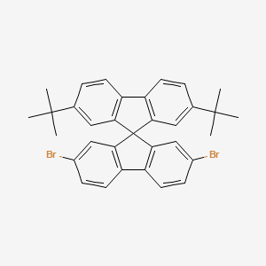 molecular formula C33H30Br2 B1603622 2,7-Dibromo-2',7'-DI-tert-butyl-9,9'-spirobi[fluorene] CAS No. 439791-57-8