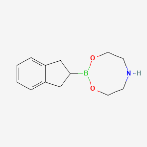 molecular formula C13H18BNO2 B1603623 2-(2,3-二氢-1H-茚-2-基)-1,3,6,2-二氧杂硼环己烷 CAS No. 501014-44-4