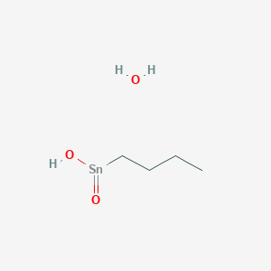 molecular formula C4H12O3Sn B1603626 Butyltin hydroxide oxide hydrate CAS No. 336879-56-2