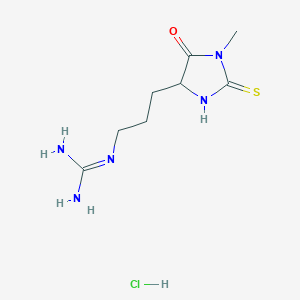 molecular formula C8H16ClN5OS B1603639 MTH-DL-Arginine hydrochloride CAS No. 3119-96-8