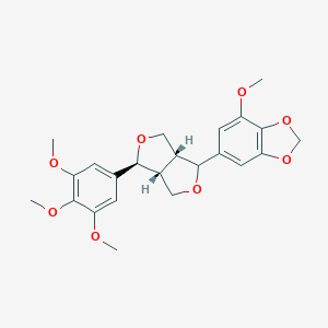 molecular formula C23H26O8 B160364 Episesartemin A CAS No. 77449-31-1