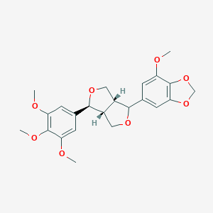 6-[(3aR,6S,6aR)-6-(3,4,5-trimethoxyphenyl)-1,3,3a,4,6,6a-hexahydrofuro[3,4-c]furan-3-yl]-4-methoxy-1,3-benzodioxole