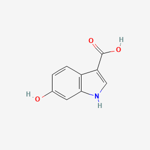 molecular formula C9H7NO3 B1603643 6-Hydroxy-1H-indole-3-carboxylic acid CAS No. 24370-78-3