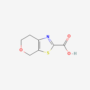 molecular formula C7H7NO3S B1603644 6,7-Dihydro-4H-pyrano[4,3-D]1,3-thiazole-2-carboxylic acid CAS No. 740787-78-4