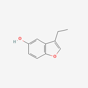 molecular formula C10H10O2 B1603646 3-Ethyl-1-benzofuran-5-OL CAS No. 7182-23-2