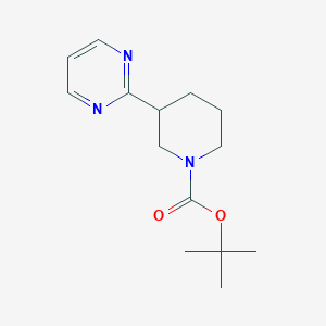 molecular formula C14H21N3O2 B1603658 tert-butyl 3-pyrimidin-2-ylpiperidine-1-carboxylate CAS No. 182416-13-3