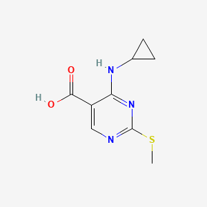 4-(Cyclopropylamino)-2-(methylthio)pyrimidine-5-carboxylic acid