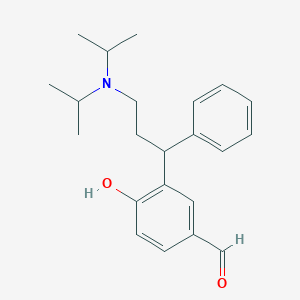 molecular formula C22H29NO2 B1603666 3-(3-(Diisopropylamino)-1-phenylpropyl)-4-hydroxybenzaldehyde CAS No. 214601-15-7