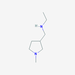 molecular formula C8H18N2 B1603671 N-[(1-Methylpyrrolidin-3-YL)methyl]ethanamine CAS No. 959239-24-8