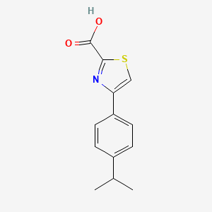 2-Thiazolecarboxylic acid, 4-[4-(1-methylethyl)phenyl]-