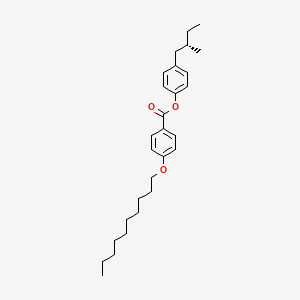 molecular formula C28H40O3 B1603690 p-(2-Methylbutyl)phenyl (S)-4-(decyloxy)benzoate CAS No. 69777-63-5