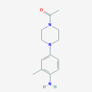 molecular formula C13H19N3O B1603702 4-(4-Acetyl-piperazin-1-YL)-2-methylaniline CAS No. 862686-09-7