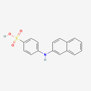 molecular formula C16H13NO3S B1603705 4-(Naphthalen-2-ylamino)benzenesulfonic acid CAS No. 859961-96-9