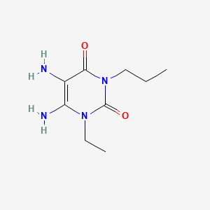 molecular formula C9H16N4O2 B1603720 5,6-diamino-1-ethyl-3-propylpyrimidine-2,4(1H,3H)-dione CAS No. 752222-81-4