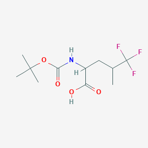 molecular formula C11H18F3NO4 B1603721 Boc-5,5,5-trifluoro-DL-leucine CAS No. 409333-67-1