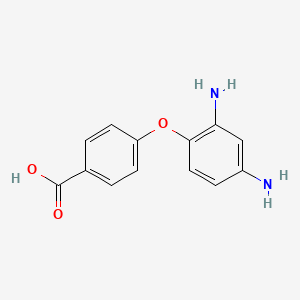 molecular formula C13H12N2O3 B1603734 4-(2,4-Diaminophenoxy)benzoic acid CAS No. 5855-81-2