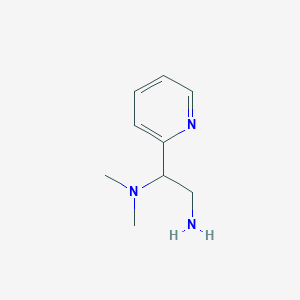 molecular formula C9H15N3 B1603746 N1,N1-Dimethyl-1-(pyridin-2-YL)ethane-1,2-diamine CAS No. 933756-92-4