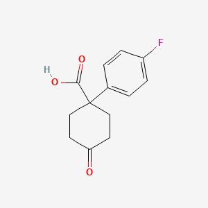 1-(4-Fluorophenyl)-4-oxocyclohexanecarboxylic acid