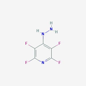 molecular formula C5H3F4N3 B160376 2,3,5,6-Tetrafluoro-4-hydrazinopyridine CAS No. 1735-44-0