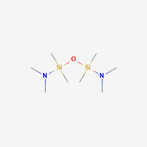 molecular formula C8H24N2OSi2 B1603765 N-[[dimethylamino(dimethyl)silyl]oxy-dimethylsilyl]-N-methylmethanamine CAS No. 67762-92-9
