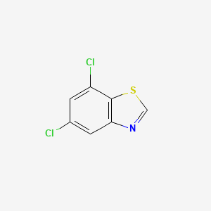molecular formula C7H3Cl2NS B1603768 5,7-DICHLOROBENZOTHIAZOLE CAS No. 939803-85-7