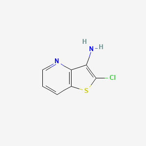 molecular formula C7H5ClN2S B1603776 2-Chlorothieno[3,2-b]pyridin-3-amine CAS No. 26579-61-3