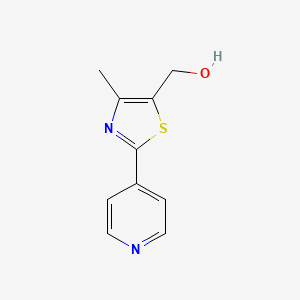molecular formula C10H10N2OS B1603783 (4-Methyl-2-(pyridin-4-yl)thiazol-5-yl)methanol CAS No. 886851-57-6
