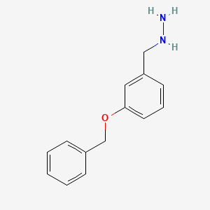 molecular formula C14H16N2O B1603789 (3-(Benzyloxy)benzyl)hydrazine CAS No. 85293-13-6