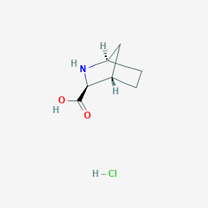 molecular formula C7H12ClNO2 B1603795 (1R,3S,4S)-2-azabicyclo[2.2.1]heptane-3-carboxylic acid hydrochloride CAS No. 448949-65-3