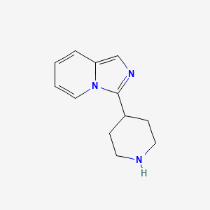 molecular formula C12H15N3 B1603799 3-(Piperidin-4-yl)imidazo[1,5-a]pyridine CAS No. 301221-44-3