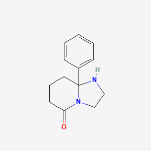 molecular formula C13H16N2O B1603801 8A-phenylhexahydroimidazo[1,2-a]pyridin-5(1H)-one CAS No. 6029-37-4