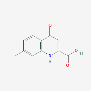 molecular formula C11H9NO3 B1603802 7-Methyl-4-oxo-1,4-dihydroquinoline-2-carboxylic acid CAS No. 36303-30-7