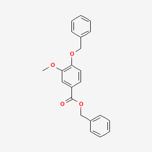 molecular formula C22H20O4 B1603806 苄基4-(苄氧基)-3-甲氧基苯甲酸酯 CAS No. 91203-74-6