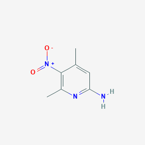 molecular formula C7H9N3O2 B1603807 4,6-Dimethyl-5-nitropyridin-2-amine CAS No. 22934-22-1