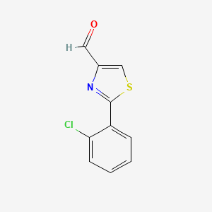 molecular formula C10H6ClNOS B1603810 2-(2-Chlorophenyl)thiazole-4-carbaldehyde CAS No. 639517-84-3