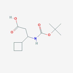 molecular formula C12H21NO4 B1603817 3-Tert-butoxycarbonylamino-3-cyclobutyl-propionic acid CAS No. 903094-78-0