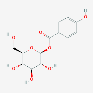 molecular formula C13H16O8 B160382 4-Hydroxybenzoyl glucose CAS No. 25545-07-7