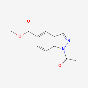 molecular formula C11H10N2O3 B1603824 Methyl 1-acetyl-1H-indazole-5-carboxylate CAS No. 239075-26-4