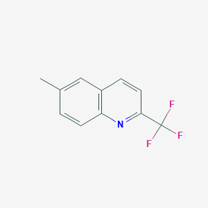 molecular formula C11H8F3N B160383 6-Methyl-2-(trifluoromethyl)quinoline CAS No. 1860-47-5