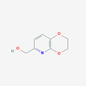 molecular formula C8H9NO3 B1603835 (2,3-Dihydro-[1,4]dioxino[2,3-b]pyridin-6-yl)methanol CAS No. 615568-23-5