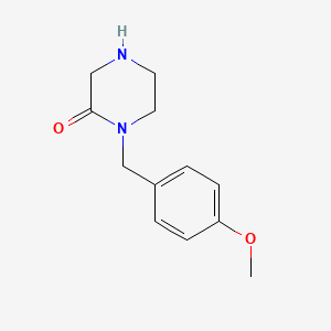 molecular formula C12H16N2O2 B1603845 1-(4-Methoxybenzyl)piperazin-2-one CAS No. 893747-38-1