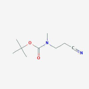 molecular formula C9H16N2O2 B1603846 tert-butyl N-(2-cyanoethyl)-N-methylcarbamate CAS No. 128304-84-7