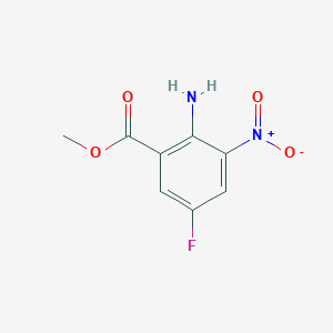 molecular formula C8H7FN2O4 B1603848 Methyl 2-amino-5-fluoro-3-nitrobenzoate CAS No. 328547-11-1