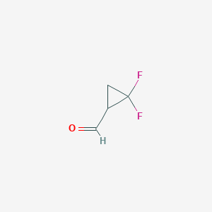 molecular formula C4H4F2O B1603851 2,2-Difluorocyclopropanecarbaldehyde CAS No. 1192109-69-5