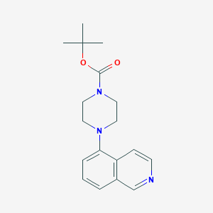 molecular formula C18H23N3O2 B1603854 叔丁基 4-(异喹啉-5-基)哌嗪-1-甲酸酯 CAS No. 444620-69-3