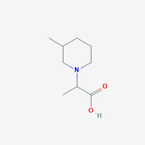 molecular formula C9H17NO2 B1603856 2-(3-Methylpiperidin-1-yl)propanoic acid CAS No. 915920-25-1