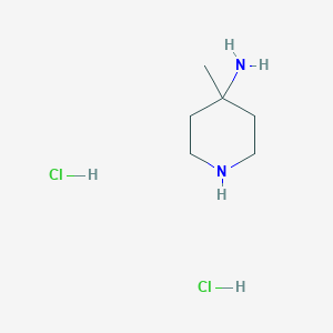 molecular formula C6H16Cl2N2 B1603857 4-甲基哌啶-4-胺二盐酸盐 CAS No. 483366-98-9
