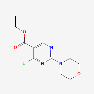 molecular formula C11H14ClN3O3 B1603864 Ethyl 4-chloro-2-morpholinopyrimidine-5-carboxylate CAS No. 34750-23-7
